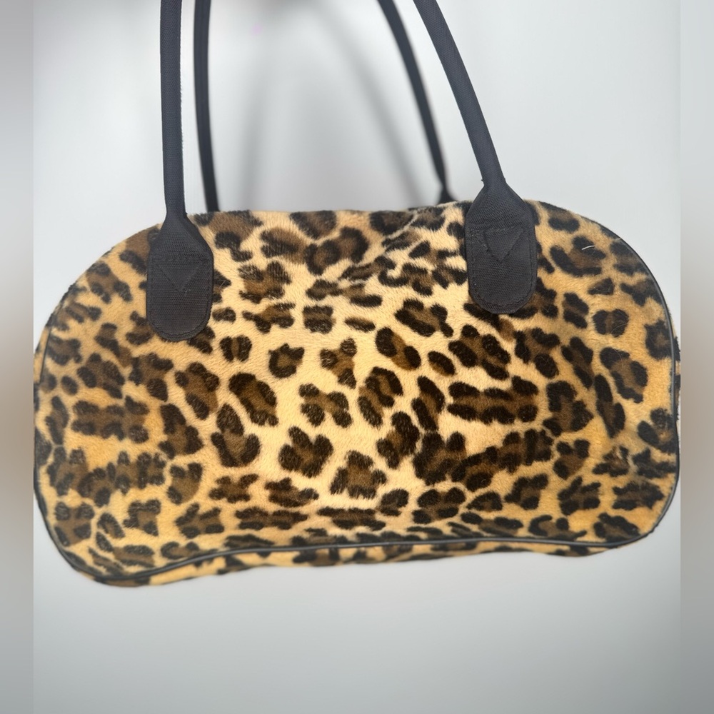 Fuzzy Cheetah Leopard Print Women's Bag